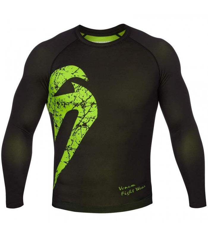 Original Giant Rashguard Long Sleeves - Black/Neo Yellow